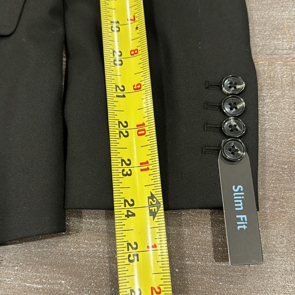 Murano Men’s Blazer Sport Coat Size XS Slim Fit Black NWT Fully Lined - Picture 13 of 15